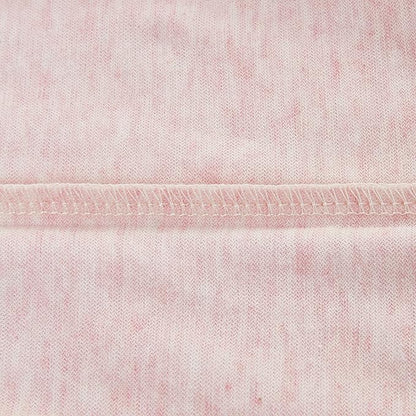Oubonun 100% Jersey Cotton Body Pillow Cover with Zipper - Luxury Soft Removable Pillow Case - Long Fuzzy - Knitted (Baby Pink, 21"X54")