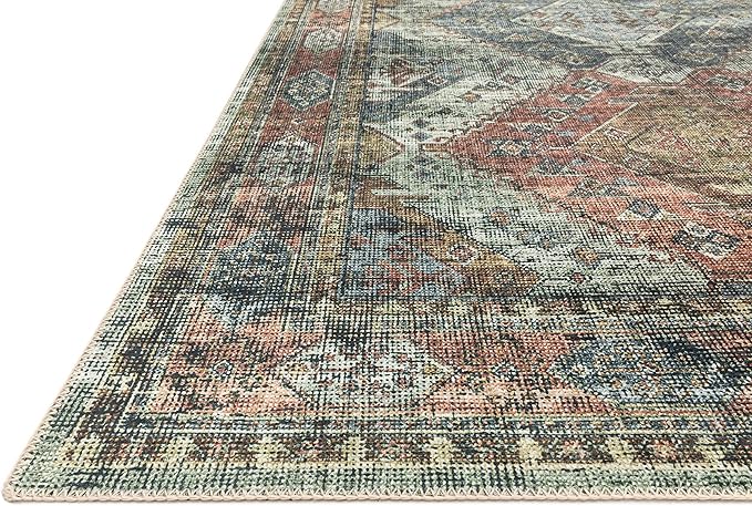 Loloi Skye Collection SKY-06 Apricot/Mist 7' x 9' Oval Area Rug