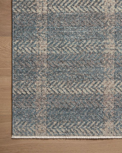 Loloi Angela Rose Ember Collection EMB-03 Blue/Beige 9'-6" x 13'-1" Area Rug