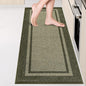 Kitchen Rugs 24" x 70", Non-Slip Machine Washable Kitchen Runner Rugs Floor Mats, Absorbent Comfort Standing Mats for Kitchen, Sink, Laundry and Hallway, Rolled Packaging, Budding Green & Sage Green