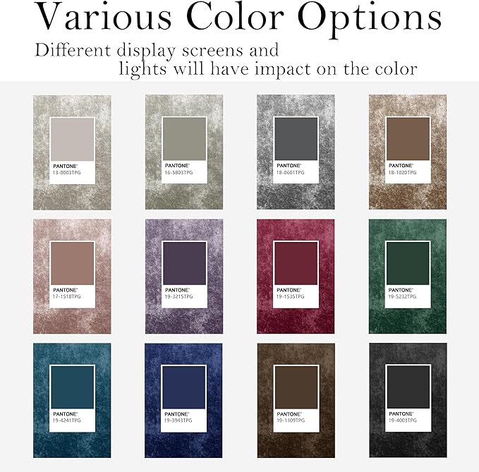 SMILETIME Silver Grey Crushed Velvet Curtains 52x90 inch Luxurious Thermal Insulated Soundproof Drapes for Living Room Bedroom Office Soft and Durable Light-Filtering Window Treatments, 2 Panels