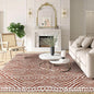 3x5 Rug, Small Area Rug for Living Room, Bedroom, Kitchen, Machine Washable Non-Slip Throw Rug, Low Pile Carpet Western Rug for Entryway Nursery Coffee Table, Brown Red