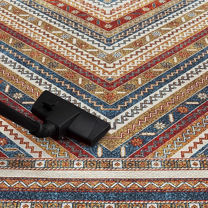Keen Home Design 3x5 Rug - Machine Washable Entry Rug with Non-Slip Backing, Ideal for Enteryway, Kitchen, Bathroom, Laundry Room - Vintage, Easy Clean, Durable, Low Pile Rug - (3' x 5')
