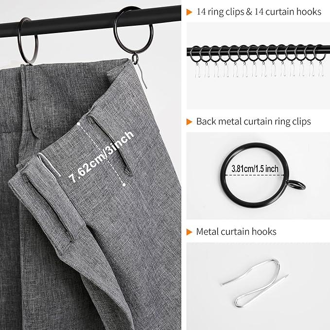 WdFour 42x84 Inch Blackout Curtains - Thermal Insulated Pinch Pleated Drapes, 100% Light Blocking, Extra Long Back Tab Panels for Bedroom & Living Room, Pack of 2 (Dark Gray)