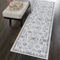 vivorug Runner Rug 2'x7' Vintage Washable Non-Slip Runners for Hallways Kitchen Entryway Laundry Room Carpet Hallway Runner Ivory/Blue