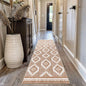 Runner Rug 2x10 Machine Washable Rug with Non-Slip Backing, Ideal for Kitchen Hallway Entryway Laundry Room - Western Style, Durable, Easy Clean, Low Pile Carpet Runner, Camel