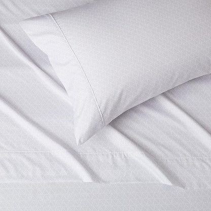 Amazon Basics Lightweight Super Soft Easy Care 3 Piece Microfiber Bed Sheet Set with 14-Inches Deep Pockets - Twin XL, Gray Crosshatch