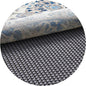 Veken 4 Ft Round Rug Pad Gripper for Hardwood Floors, Circle Non Slip Rug Pads for Area Rugs, Thick Dark Grey Rug Grippers for Tile Floors, Under Carpet Anti Skid Mat, Keep Your Rugs Safe and in Place
