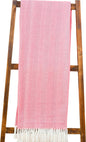 Alashan Cashmere Cotton Acrylic Adirondack Herringbone Woven Throw - Throw Blanket - Coral Island