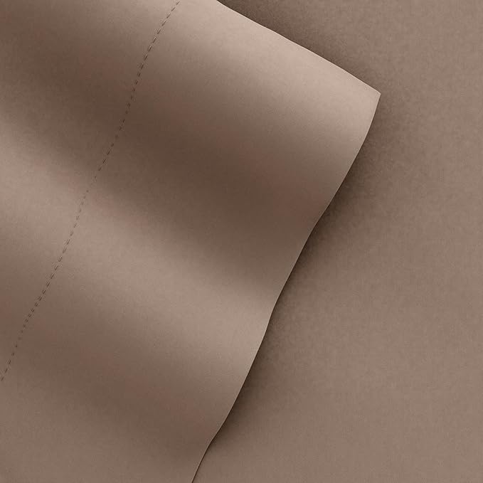 Linen Market Brushed Microfiber Twin Sheet Set 3 Piece – Oeko-TEX Certified Ultra Soft & Wrinkle-Free - 16" Deep Pocket Sheets - Easy Care Twin Size - Taupe