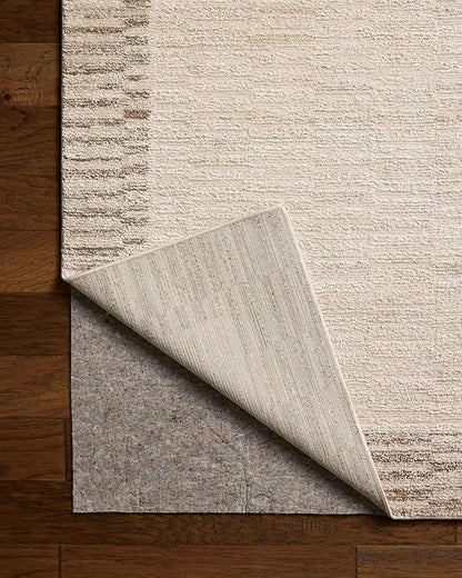 Loloi Chris Loves Julia Calvin Collection CLV-04 Ivory/Pebble 2'-7" x 7'-6" Runner Rug Checkered Neutral Soft Living Room Bedroom Carpet
