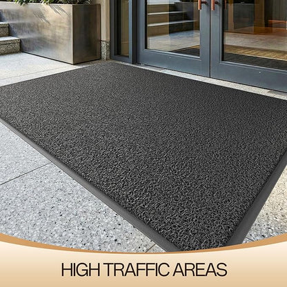 Amyracel Front Door Mat Indoor Outdoor Entrance, 24" x 72" All-Season Waterproof Doormat for Enterway, Heavy Duty Commercial Floor Mat, Fade Resistant, Rubber Back, Low Profile, Easy Clean