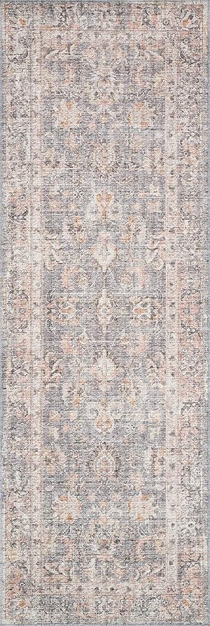 Loloi Skye Collection SKY-01 Grey/Apricot 9'-0" x 12'-0" Area Rug