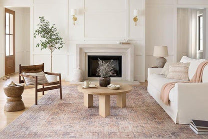 Loloi Skye Collection SKY-01 Blush/Grey 2'-6" x 10'-0" Runner Rug