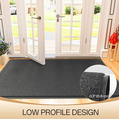 Amyracel Front Door Mat Indoor Outdoor Entrance, 36" x 60" All-Season Waterproof Doormat for Enterway, Heavy Duty Commercial Floor Mat, Fade Resistant, Rubber Back, Low Profile, Easy Clean
