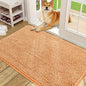 OLANLY Dog Door Mat for Muddy Paws 48x30, Absorbs Moisture and Dirt, Absorbent Non-Slip Washable Doormat, Quick Dry Chenille Mud Mat for Dogs, Entry Indoor Entryway Carpet for Inside Floor, Orange