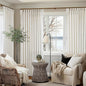 Cream Ivory Extra Wide Pinch Pleat Linen Curtains 84 Inches Long for Living Room Sliding Glass Door 70 Inch Wide Curtain Memory Trained Pleated Drape with Hooks Rings 70x84 Large Window Curtain