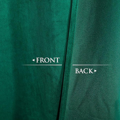 StangH Emerald Green Velvet Curtains 84 inches - Christmas Holiday Decor Plush Blackout Thermal Insulated Window Curtains Drapes for Living Room, W52 x L84, 2 Panels