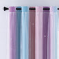XiDi Curtains for Bedroom Decor, Rainbow Pink Purple/42/84