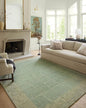 Loloi Chris Loves Julia Francis Collection FRA-02 Green/Natural 7'-9" x 9'-9" Area Rug