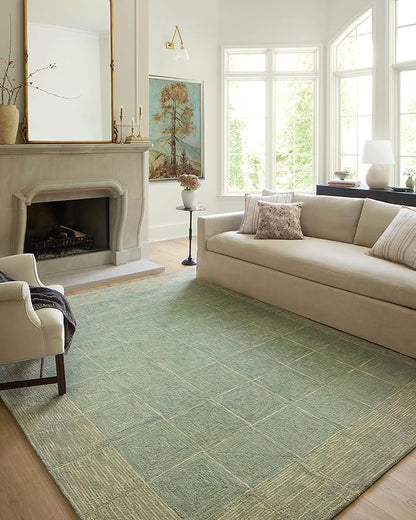 Loloi Chris Loves Julia Francis Collection FRA-02 Green/Natural 2'-0" x 5'-0" Accent Rug