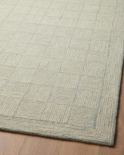 Loloi Chris Loves Julia Francis Collection FRA-03 Silver/Sky 7'-9" x 9'-9" Area Rug