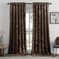SMILETIME Chocolate Crushed Velvet Curtains 52x84inch Rod Pocket Luxurious Thermal Insulated Soundproof Drapes Soft and Durable Light-Filtering Window Treatments for Living Room Bedroom, 2 Panels