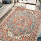 Keen Home Design 9x12 Rug - Machine Washable Area Rug with Non-Slip Backing, Ideal for Living Room, Dining Room, Bedroom - Vintage, Easy Clean, Durable, Low Pile Rug - (9' x 12')