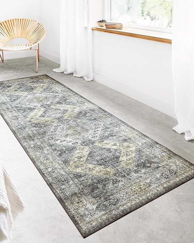 Loloi Skye Collection SKY-09 Graphite/Silver 2'-0" x 5'-0" Accent Rug