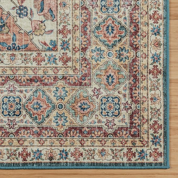 Gertmenian Indoor Boho Accent Rug - 3x5 Small, Non Slip, Super Strong, Ideal for High Traffic Areas in Bedroom, Living Room, Kitchen - Cinzia, Bronze, 28505