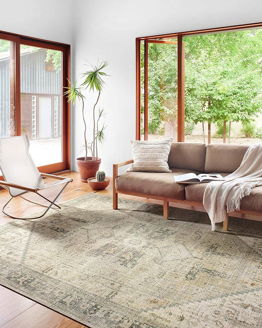 Loloi Skye Collection SKY-13 Natural/Sand 6'-0" x 6'-0" Round Area Rug