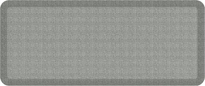 NewLife by GelPro Ergo-Foam Cushioned Anti-Fatigue Standing Kitchen Floor Mat, Padded Stain-Resistant, Waterproof, Non-Slip Comfort Padded Desk/Office Mat - 20" x 48", Tweed Grey Goose