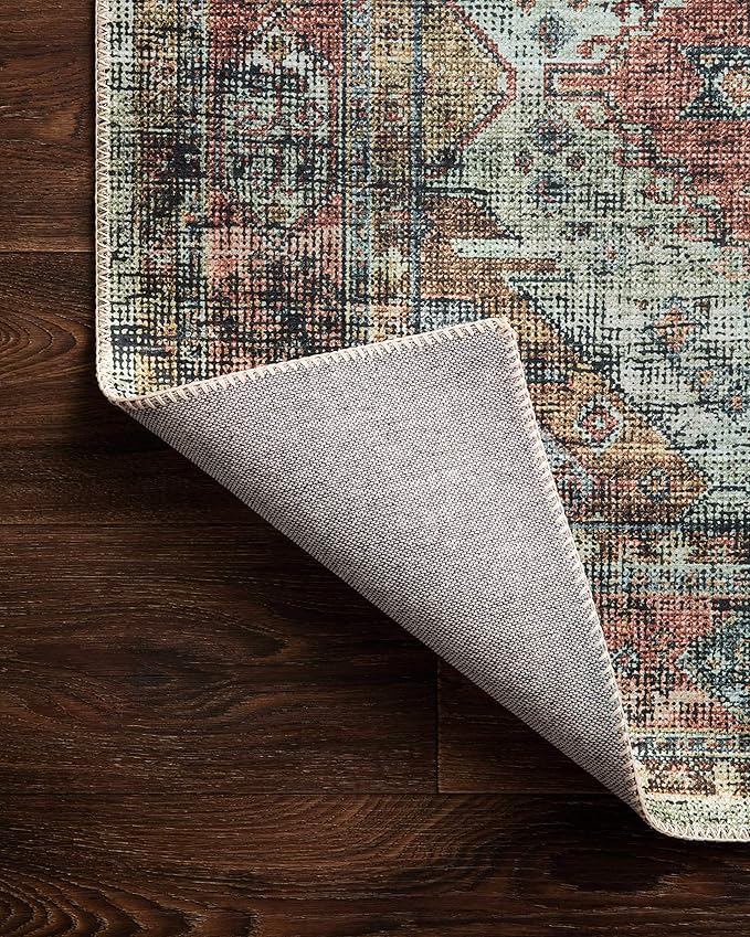 Loloi II Skye Collection SKY-06 Apricot/Mist 3'-6" x 5'-6" Accent Rug