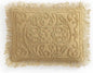 Beatrice Home Fashions Medallion Chenille Bedspread, King Sham, Gold
