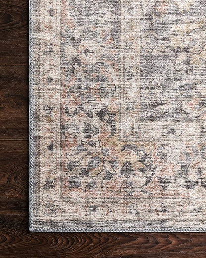 Loloi Skye Collection SKY-01 Grey/Apricot 7'-6" x 9'-6" Area Rug