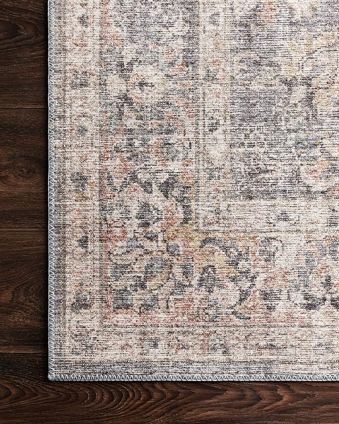 Loloi Skye Collection SKY-01 Grey/Apricot 2'-6" x 12'-0" Runner Rug