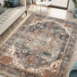 Keen Home Design 6x9 Rug - Machine Washable Area Rug with Non-Slip Backing, Ideal for Living Room, Dining Room, Bedroom - Vintage, Easy Clean, Durable, Low Pile Rug - (6' x 9')