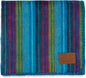 QISU Alpaca Wool Blanket Throw | Large, Beautiful, Warm, Variegated | 85 x 65 inches | Ultra-Soft, Hypoallergenic and Breathable | Non-Itchy or Scratchy Fabric (Blue Variegated)