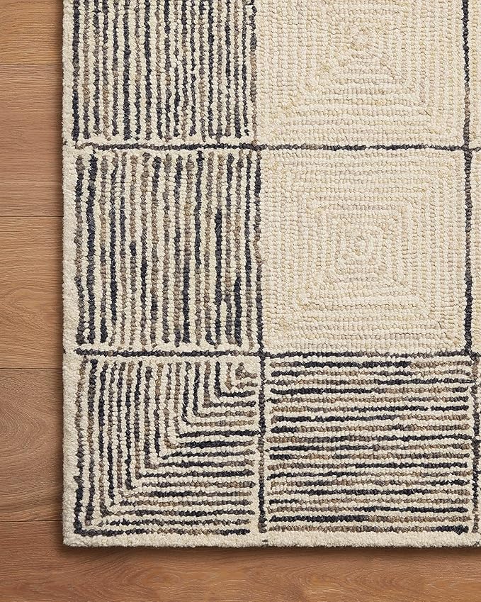 Loloi Chris Loves Julia Francis Collection FRA-02 Cream/Black 8'-6" x 12' Area Rug