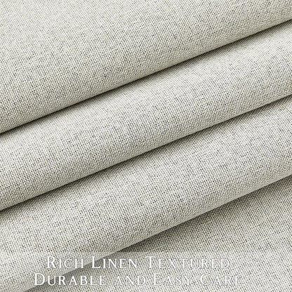 ChrisDowa 100% Blackout Greyish Beige Solid Curtains 45 Inches Long 2 Panels for Bedroom Living Room,Farmhouse Room Darkening Thermal Insulated Soundproof Grommet Top Window Treatment Drapes,52x45
