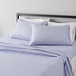 Amazon Basics Lightweight Super Soft Easy Care Microfiber 4 Piece Bed Sheet Set With 14" Deep Pockets, Queen, Blue Damask, Printed