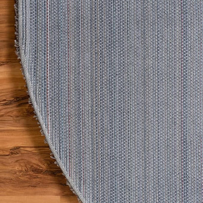 Unique Loom Solid Shag Collection Area Rug (8' x 10' Oval, Cloud Gray)