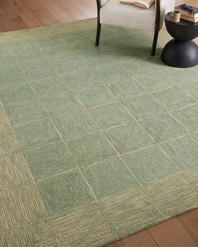 Loloi Chris Loves Julia Francis Collection FRA-02 Green/Natural 2'-3" x 3'-9" Accent Rug