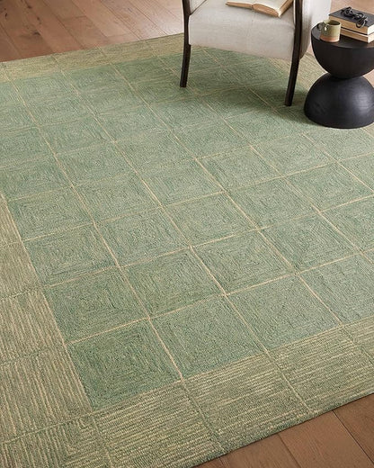 Loloi Chris Loves Julia Francis Collection FRA-02 Green/Natural 11'-6" x 15' Area Rug