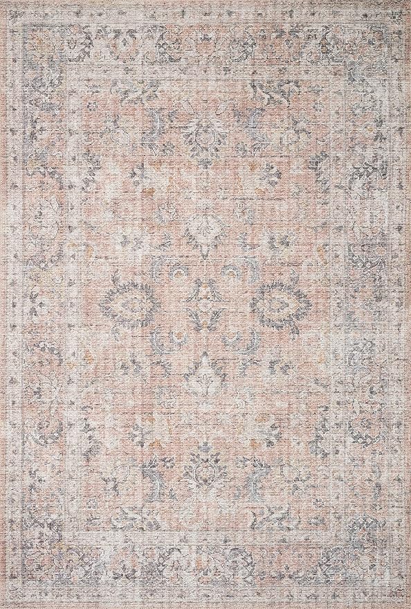 Loloi II Skye Collection SKY-01 Blush/Grey 7'-6" x 9'-6" Area Rug