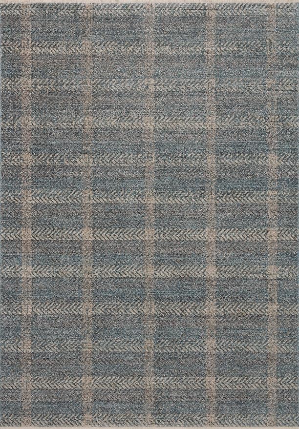 Loloi Angela Rose Ember Collection EMB-03 Blue/Beige 2'-7" x 10'-0" Runner Rug