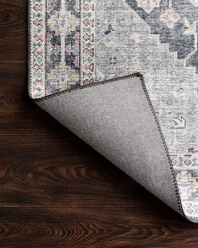 Loloi Skye Collection SKY-02 Charcoal/Multi 2'-0" x 5'-0" Accent Rug