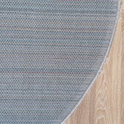 Unique Loom Solid Shag Collection Area Rug (10' 2" Round, Cloud Gray)