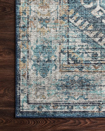 Loloi Skye Collection SKY-03 Denim/Natural 2'-6" x 10'-0" Runner Rug