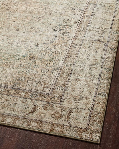 Loloi Margot Collection MAT-01 Antique/Sage 7'-6" x 9'-6" Area Rug feat. CloudPile, No-Shed Easy Clean Large Patterned Area Rug for Living Room, Bedroom, Dining Area